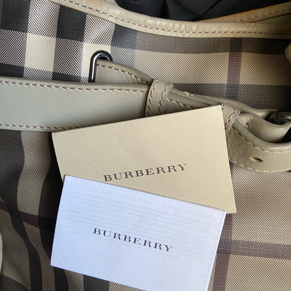 Burberry Checkered Beige Handbag